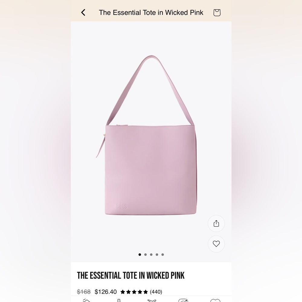 BÉIS Wicked Pink Tote Bag